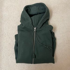 Dark green Brandy Melville Christy hoodie